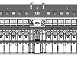 Relevé architectural : plan, coupes, façades, toitures..